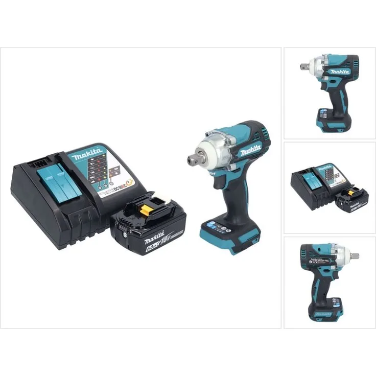 Makita DTW 301 RG1 Akku Schlagschrauber 18 V, 330 Nm, bürstenlos, inkl. 6,0 Ah Akku & Ladegerät