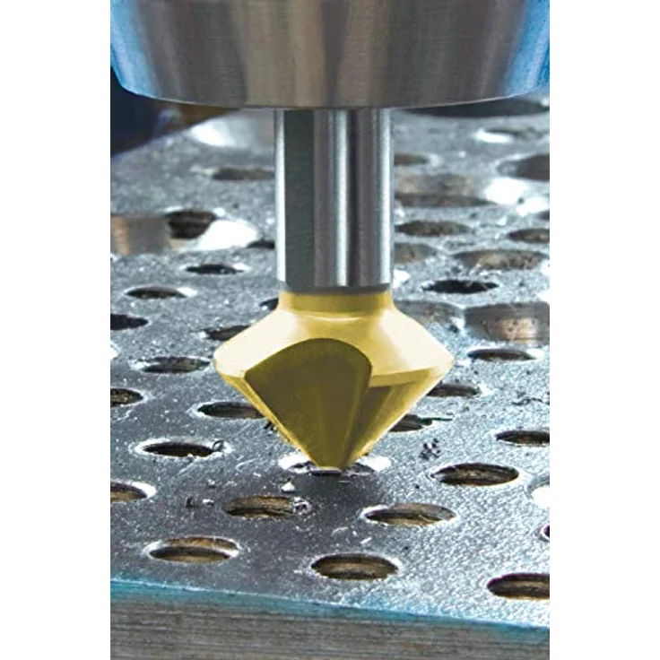 Exact 05567 Kegelsenker Set, Ø 6,3-20,5mm, 90° HSS, TIN-Beschichtung, DIN 335C – Bild 4