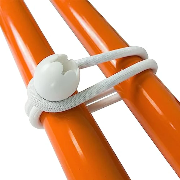 Dreamprint 25x Spanngummi mit Kugel 250 mm Weiß Planenspanner, Expanderschlingen, Planenhalter, Planengummi, Gummispanner, Zeltgummi, Expander für Zelte, Planen, Pavillons – Bild 3