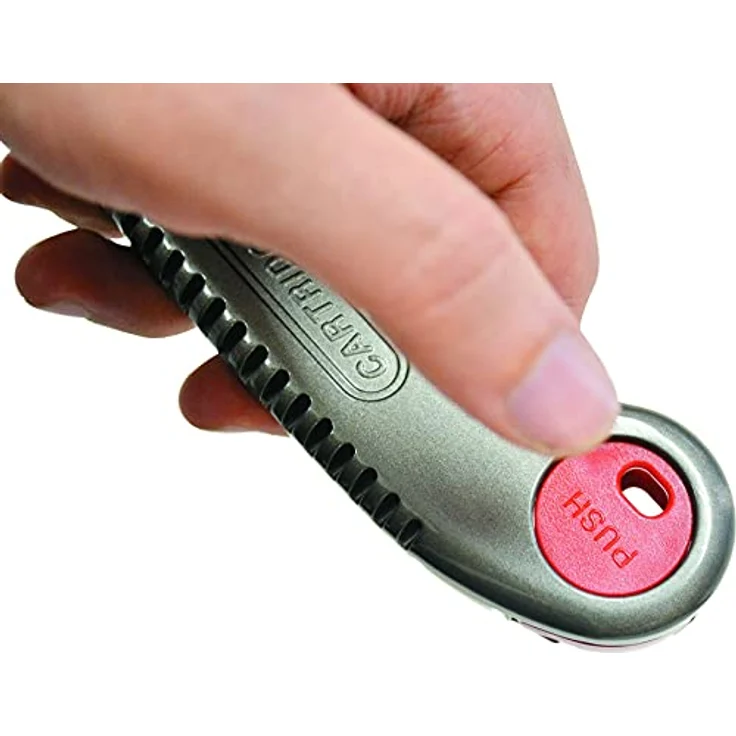 Cuttermesser Länge 157mm Breite 18mm Ganzmetall Drucktaste inkl.2 Klingen - 489646 – Bild 5