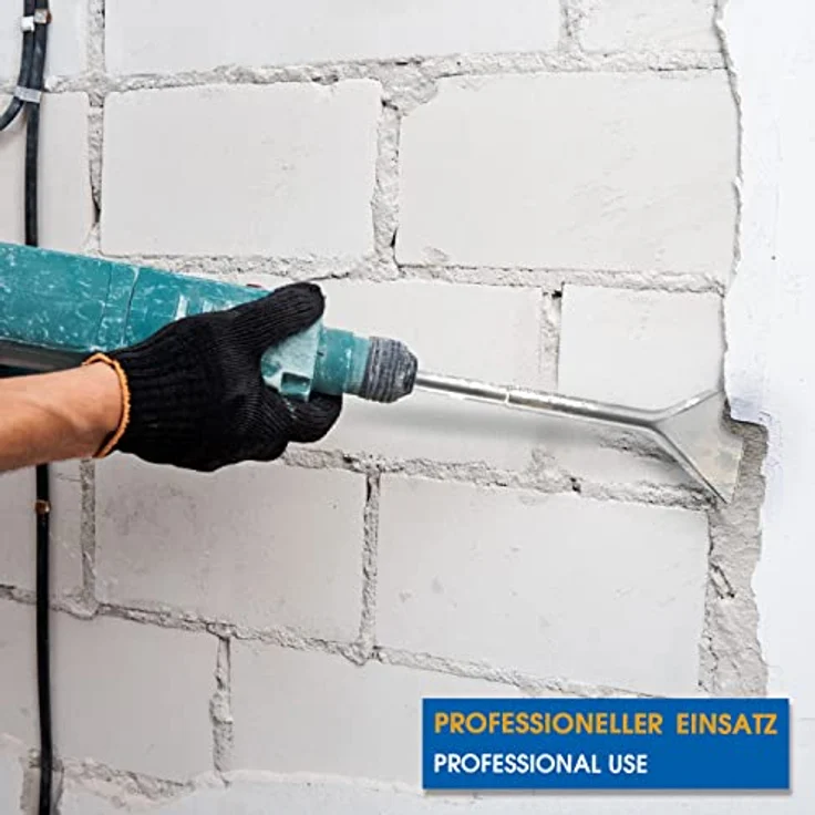 S&R Breitmeißel SDS MAX Schaft, 350 x 105 mm, gehärtet, extra breit, Industrie-Qualität für Beton und Mauerwerk – Bild 5
