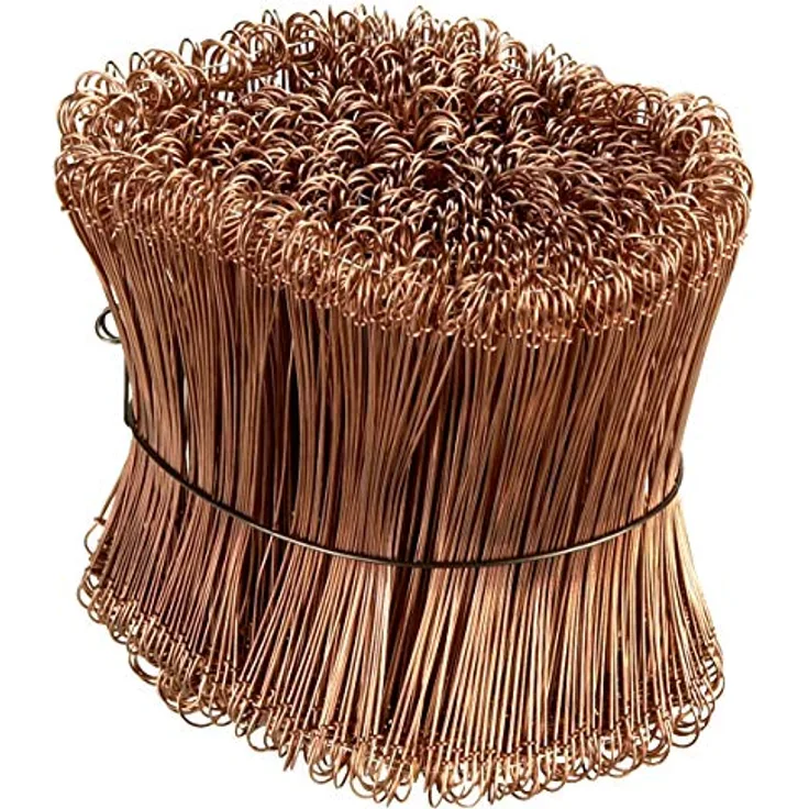 Connex Drahtsackverschlüsse Ø1,0 x 140 mm - Praktisches Set mit 1000 Stück - Mit Kupfer-Legierung - Aus stabilem Eisendraht/Rödeldraht für Armierung/Bindedraht für Zaunbau und Floristik/COX422614