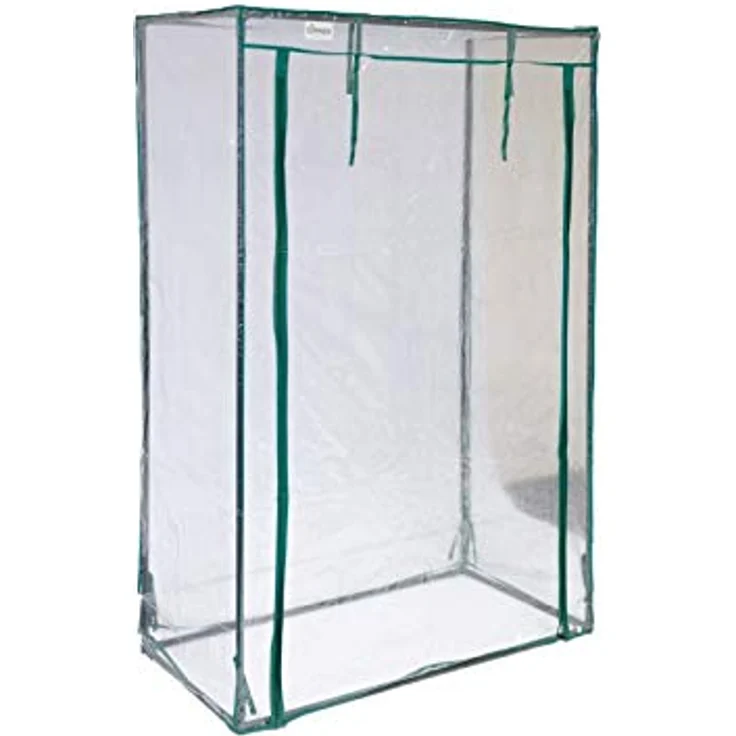 Grindi Tomaten Gewächshaus, Foliengewächshaus mit PVC Folie und Fenster, Transparent, 50x100x150cm, Winterfest, optimal für Tomatenanbau – Bild 3