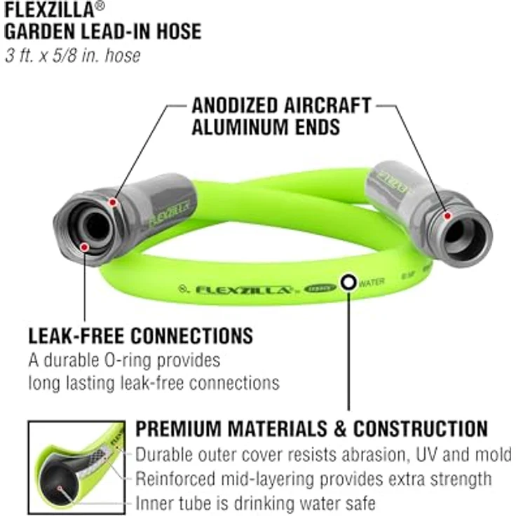 Flexzilla Garden Schlauch ZillaGreen 5/8 (inches) x 3 (feet) – Bild 4