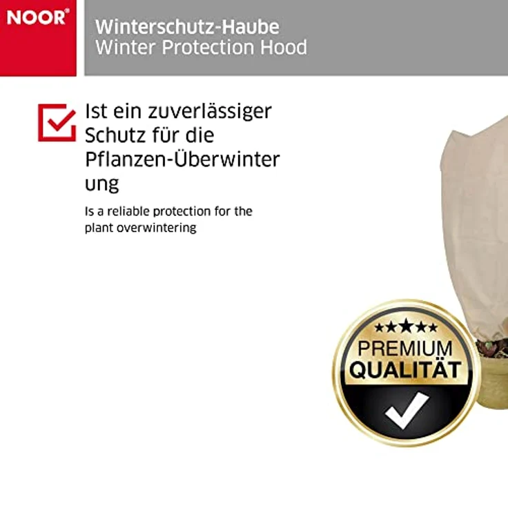 Winterschutzhaube XXL 200 cm x 240 cm (H x B) mit Reißverschluss 1 Zugseil – Bild 2