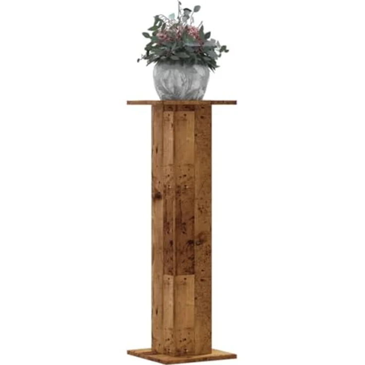 vidaXL Blumenständer 2 Stk Altholz-Optik 30x30x95 cm Spanplat – Bild 2
