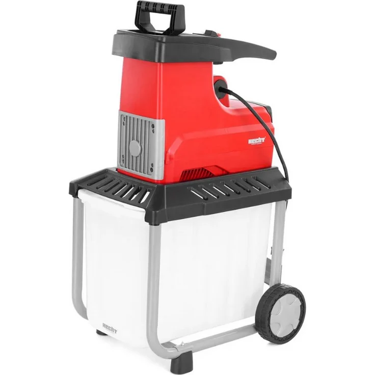 Hecht Häcksler 6300 XL Silent, 3000 W Walzenhäcksler mit 4,5 cm max. Astdurchmesser und Vor- und Rücklauf