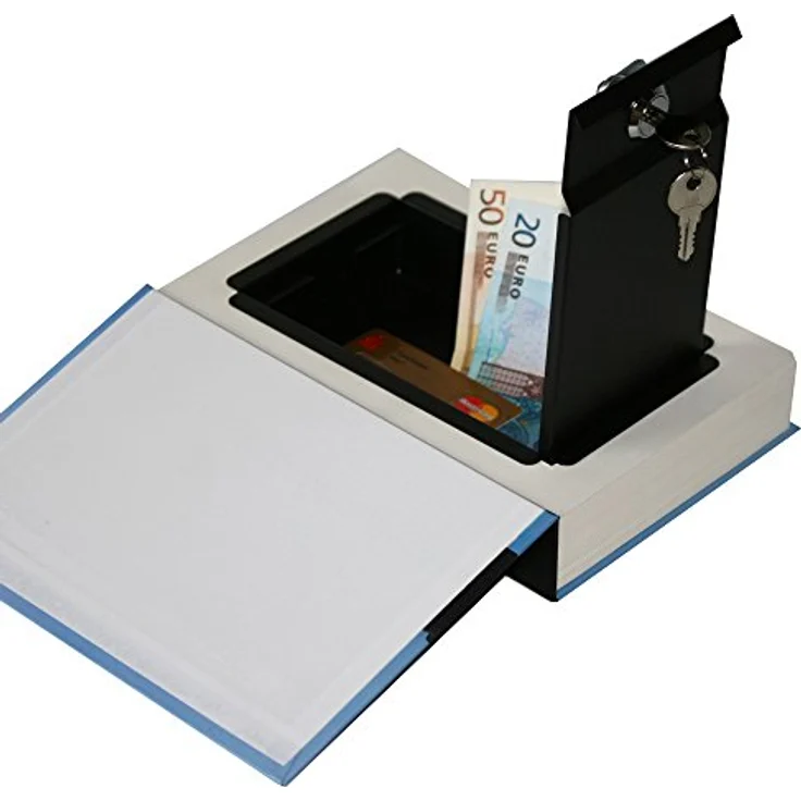 HMF 80905 Buchsafe, getarnte Geldkassette mit echten Papierseiten, Brasilien, 23,0 x 15,0 x 4,0 cm – Bild 5