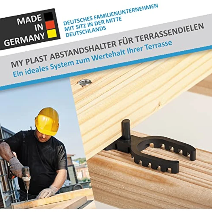 Abstandhalter, Abstandshalter für Terrassendielen Terrasse 4mm (1000 Stück 4 mm Abstandhalter) – Bild 5