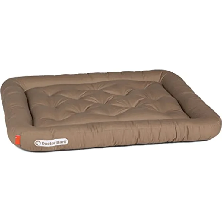 Doctor Bark Hundekissen - orthopädisches Hundebett, 95°C waschbar, hygienisch, robust & bequem (M - 75x65 cm, Goldbraun)