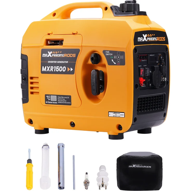 maXpeedingrods Inverter Stromerzeuger 1000W-1200W, Benzin Generator mit Eco-Modus, 11.5kg, für Camping und RV
