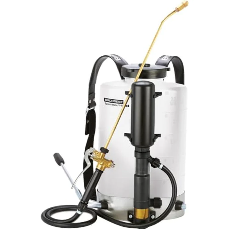 Birchmeier Spray-Matic 10 B, Rückensprühgerät mit ergonomischem Tank, verstellbarem Handgriff und robustem Messingventil, 10 l – Bild 1