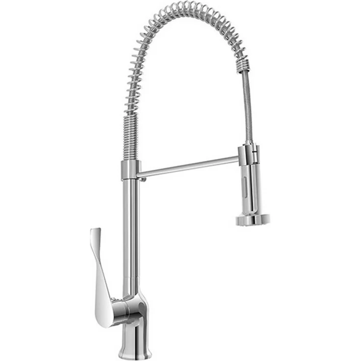 Feridras Kitchen, Einhebel-Küchenarmatur mit flexibler Brause und zwei Strahlarten, verchromt