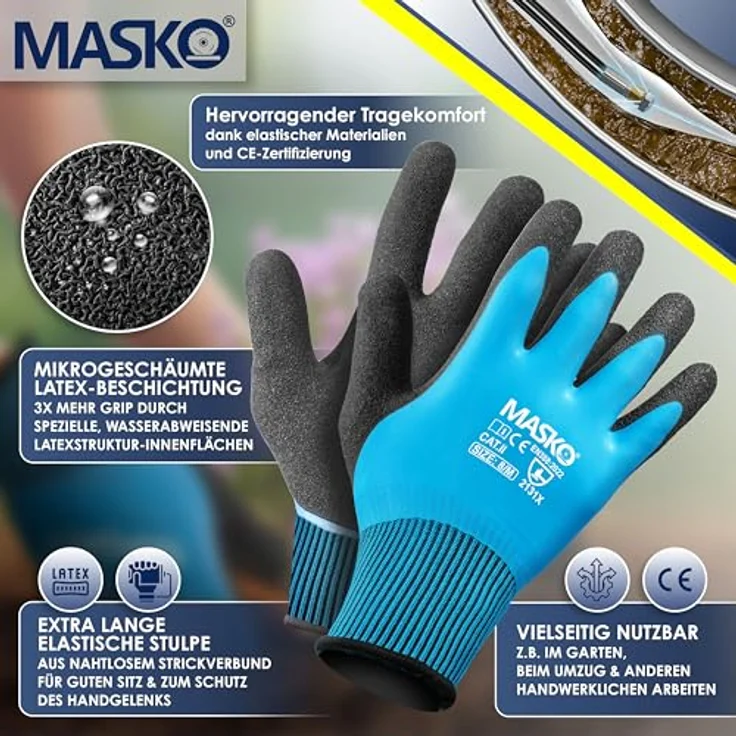 MASKO Premium Rohrreinigungsschlauch Set Abflussreiniger 200 bar inkl. Tasche 3 Adapter 2 Düsen + rotierend kompatibel mit Kärcher k2-k7 LAVOR Hochdruckreiniger universal Rohrreinigungsset 15m, Schwarz - Premium – Bild 9