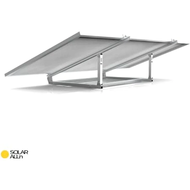smartEC SOLAR ALLin Universal Montage-Set für Solarmodule - Befestigungssystem für PV-Anlage Balkonkraftwerk flexibel einsetzbar - Höhere Anlagen-Effizienz durch Flexible Ausrichtung - 30 & 35mm Rahmenstärke - Einfache Montage - Geringes Gewicht - Hohe Stabilität – Bild 5