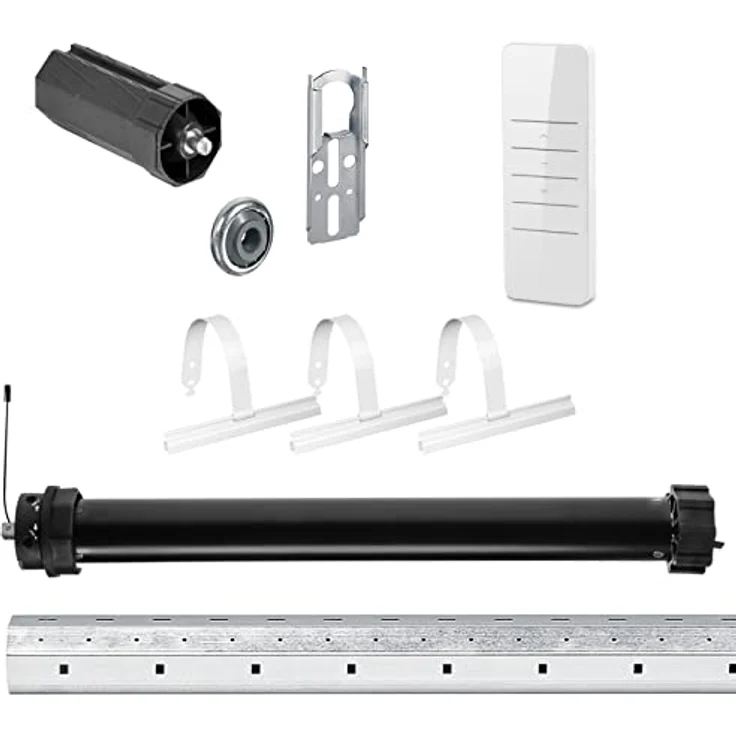 NOBILY Rolladen-Komplett-Set PR5 10Nm für 60mm Achtkantwelle, mechanischer Funk-Rolladenmotor mit mechanischer Endschaltereinstellung, Gesamtlänge bis 1,0 Meter – Bild 3