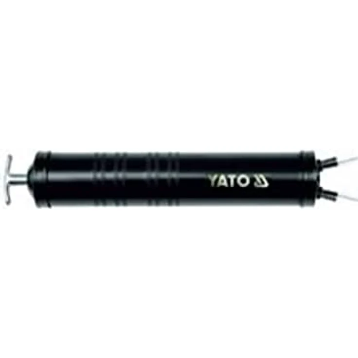 Yato Absaugpumpe 500 ml, Handpumpe für Wasser, Benzin, Diesel, Heizöl, robuste Metallausführung mit zwei flexiblen Schläuchen – Bild 3
