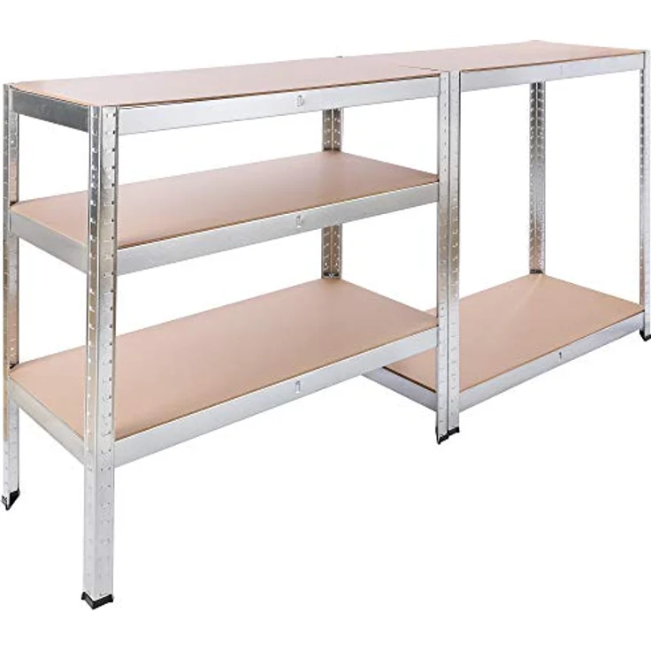 2x Schwerlastregal 180x90x40cm 875kg zertifiziert - verzinkt - Arebos – Bild 5