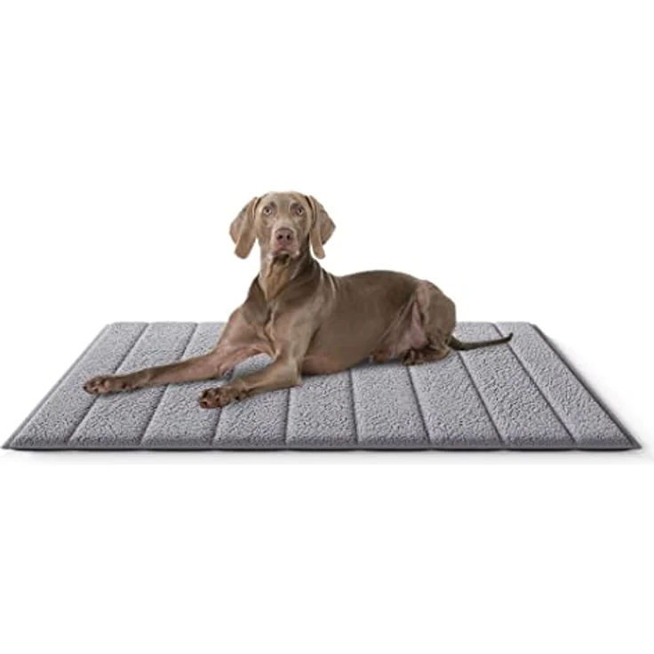 Knuffelwuff Hundematte Reisematte Linea Travel, Kuscheliges Velours mit Teddybezug, Größe L, Plüsch, Rutschfest - Ideal als tragbare Hundematte geeignet – Bild 2