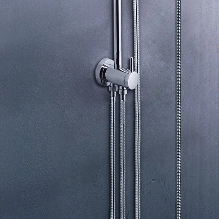 GROHE Rainshower 210 - Duschsystem mit Umstellung (Wandmontage, Antikalk-System, langlebige Oberfläche), chrom, 27058000 – Bild 4