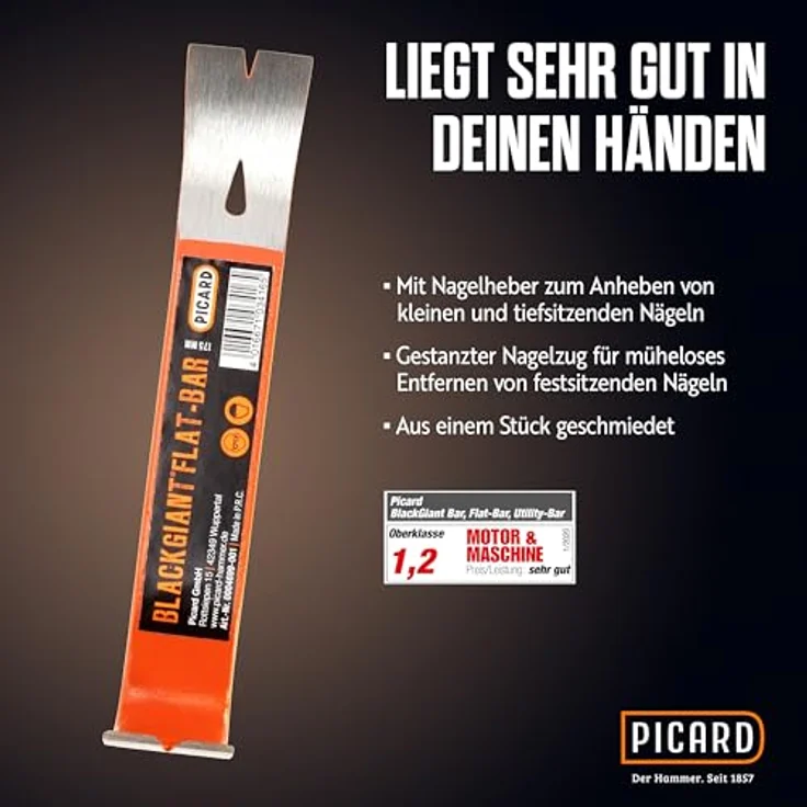 Picard Black Giant Brecheisen Nageleisen flach 175mm - Preisvergleich – Bild 4