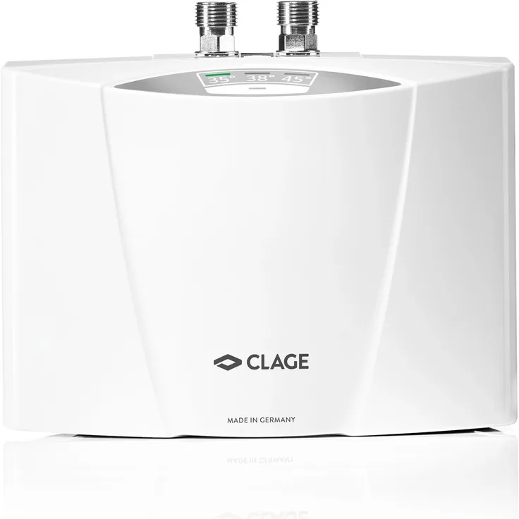 Clage MCX7 Kleindurchlauferhitzer, elektronisch geregelter 6,5 kW Warmwasserbereiter für druckfeste und drucklose Armaturen
