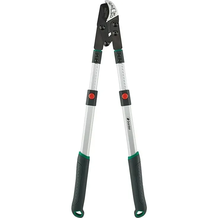 Gardol GDA37 Allround-Teleskopastschere, 37 mm, 62–95 cm, Antihaft-Messer, Aluminium-Holme, ergonomische Griffe
