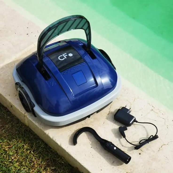 CF Kabelloser Poolroboter CF 45 CL, mit Akku bis zu 50m², Gummi-Lippen-Bürsten, kabellos – Bild 3