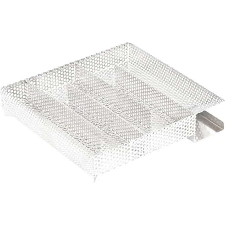 vidaXL Kaltrauchgenerator, 5-Kammer Edelstahl Kaltraucherzeuger mit Handgriffen, für Grills und Räucheröfen, 21 cm, korrosionsbeständig – Bild 1