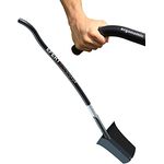 EFEKT ergonomische Spatenschaufel | Nur 1,7 kg professionelles Gerät für die Gartenarbeit usw. | Innovativen 142 cm ergonomischer L-Griff mit Thermogriff | HARDOX (Aluminium e22)