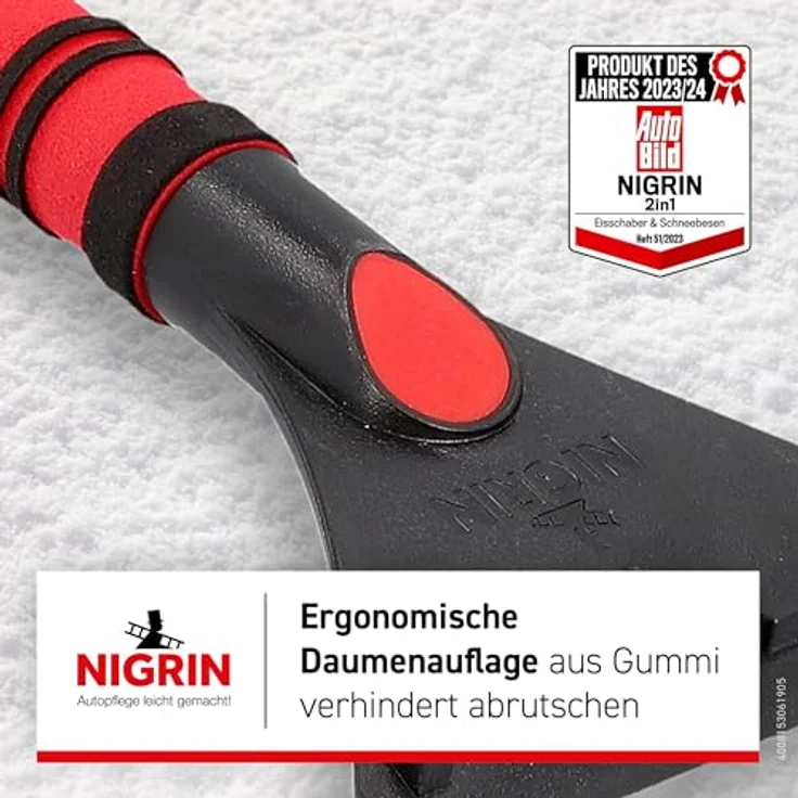 Inter-Union Eisschaber - Schneebesen NIGRIN 60 cm lang – Bild 8