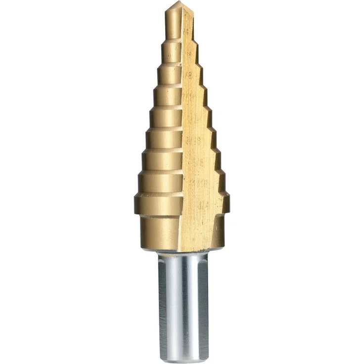 Makita Universalbohrer HSS Titan Stufenbohrer Ø 4-32 mm, 15-stufig, Rundschaft für Stahl und Edelstahl