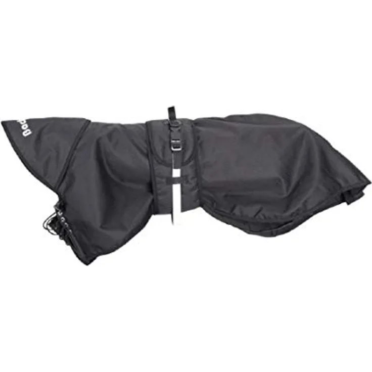 Back on Track Dog Rain Jacket with Lining 59, Waterproof Hundemantel, schwarz