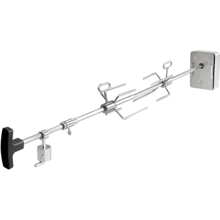 TAINO Drehspieß PLATINUM BLACK 2+1 3+1 Grillspieß 220-240V Motor Universalspieß - Rotisserie Spieß für Gasgrill BBQ Zubehör Set