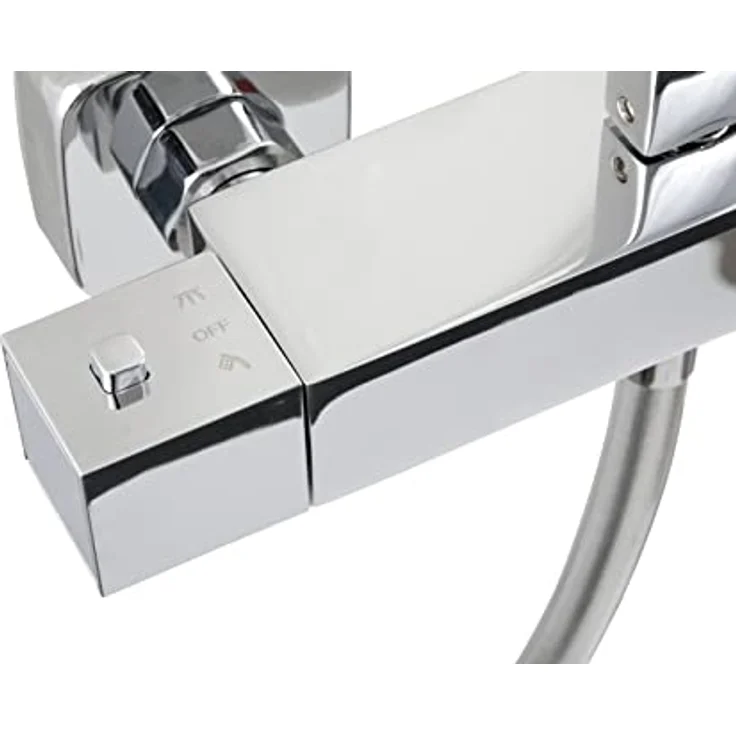 aquaSu Duschsystem Tela, Höhe 62 cm, 3 Strahlarten, Regenstrahl, Anti-Kalk-Funktion, chrom – Bild 4