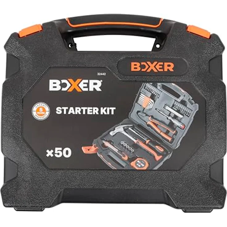 Boxer Werkzeugkoffer, Vaerktøjssaet - 50 Teile STARTER Kit, vielseitiges Set für Handwerker – Bild 2