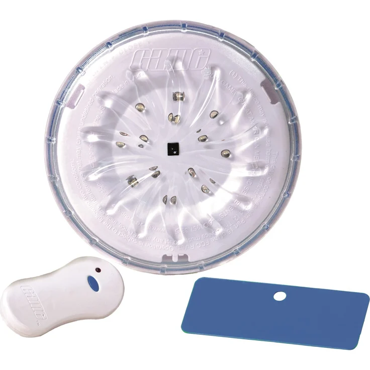 Steinbach LED-Poolbeleuchtung mit Fernbedienung, Magnetbefestigung oder frei schwimmend, Ø ca. 15 cm, 060060 – Bild 5
