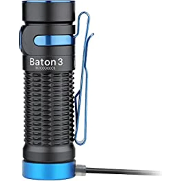 OLight Baton 3 Premium Black LED Taschenlampe akkubetrieben 1200lm 33h 53g – Bild 5