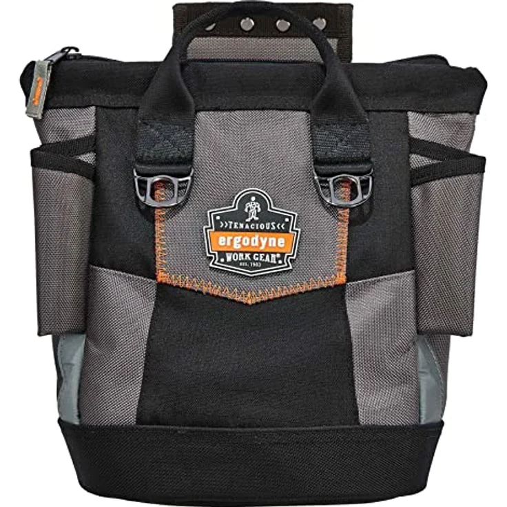Ergodyne Arsenal 5517 Werkzeugtasche mit Reißverschluss, Einheitsgröße, Schwarz - Abriebfestes 1680D ballistisches Polyester, ANSI/ISEA 121-2018 Standard, YKK-Reißverschluss – Bild 1