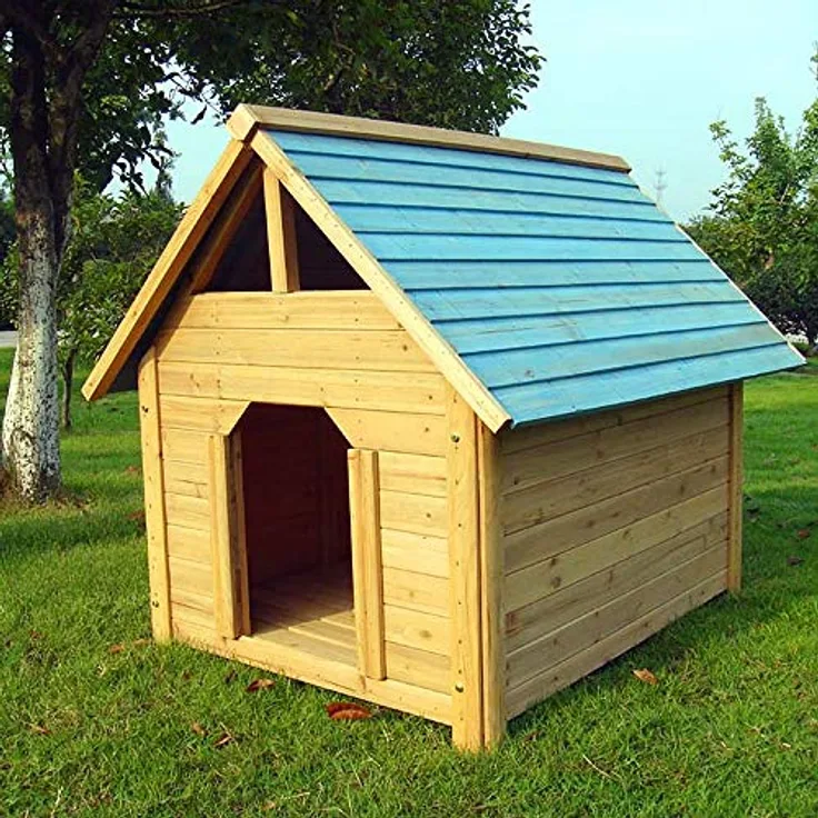 Melko Hundehütte Hundehaus Haustierhütte Hundehöhle aus Holz, 95 cm