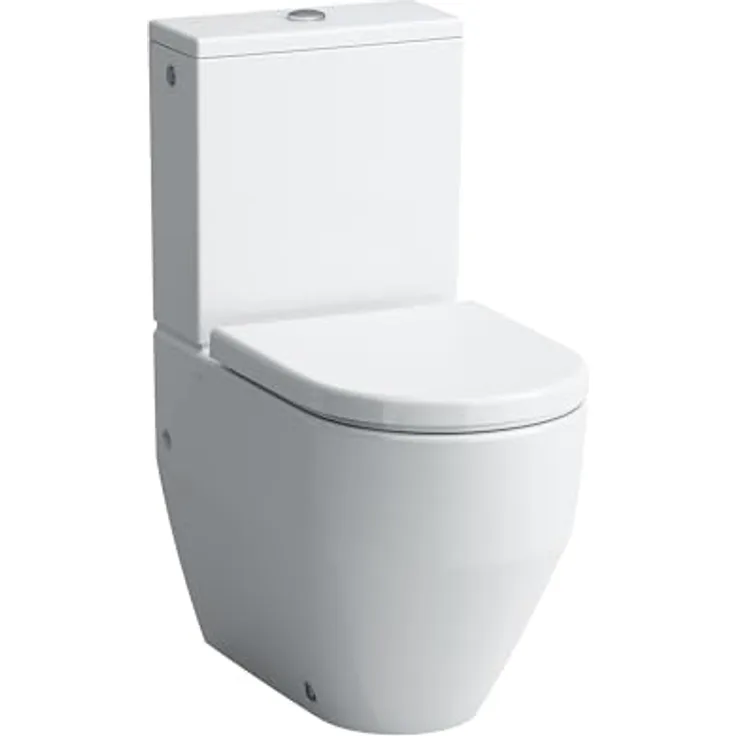 Laufen Pro Stand-WC, Tiefspüler für Aufsatz-Spülkasten, spülrandlos, Abgang senkrecht/waagerecht, 650x360x430mm, Farbe: Weiß
