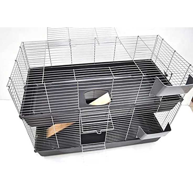 Ollesch Meerschweinchenkäfig Hasenkäfig Doppelkäfig Käfig 1,2 Meter – Bild 5