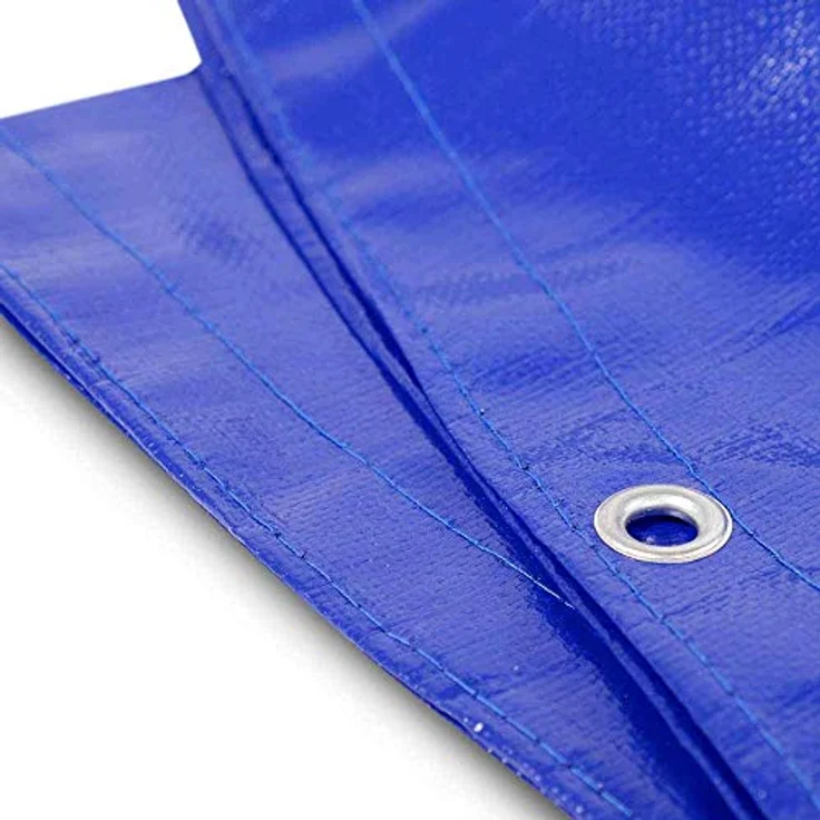 Premium Abdeckplane Rundpool 250g/m² blau schwarz | Sommer- und Winterabdeckung | Schwimmbad Poolabdeckung Plane PEB Rundplane Robust UV-beständig inkl. Stahlseil Spannschloß (Rund, Ø 3,50-3,60 m) – Bild 5