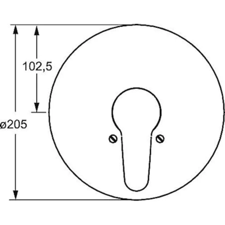 Hansa Einhand-Wannen-Batterie Hansamix 0184 Fertigmontageset, chrom – Bild 5