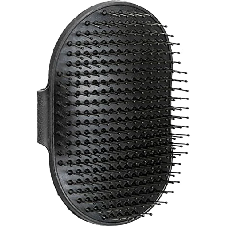 Trixie 2330 Pflegestriegel, Gummi, 8 × 13 cm, Schwarz – Bild 1