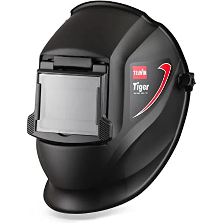 Telwin S.p.A. 802818 Tiger Schweisshelm für Mma-Mig-Mag-Wig Schweissen, Schwarz – Bild 2