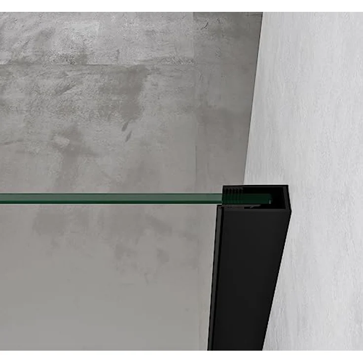 Mai & Mai Duschkabine Eckeinstieg Schwarz 100x100x195 cm, mit Hebe-Senk-Mechanismus, 8mm ESG-Sicherheitsglas, Nano-Beschichtung, inkl. Duschtasse Rav36-Plus – Bild 5