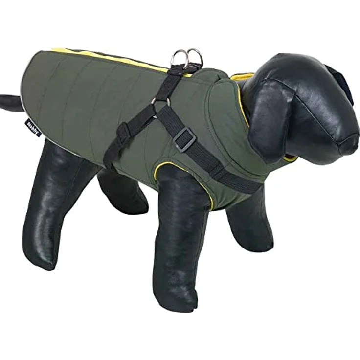 Nobby Hundemantel SOBAK 2 in 1, oliv-gelb, 48 cm, 1 Stück – Bild 1