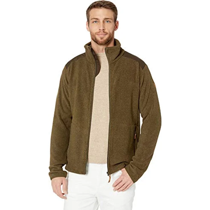 Fjällräven Fleecejacke Sten, Leichte Arbeitsjacke aus Recycling-Polyester, meliert – Bild 4