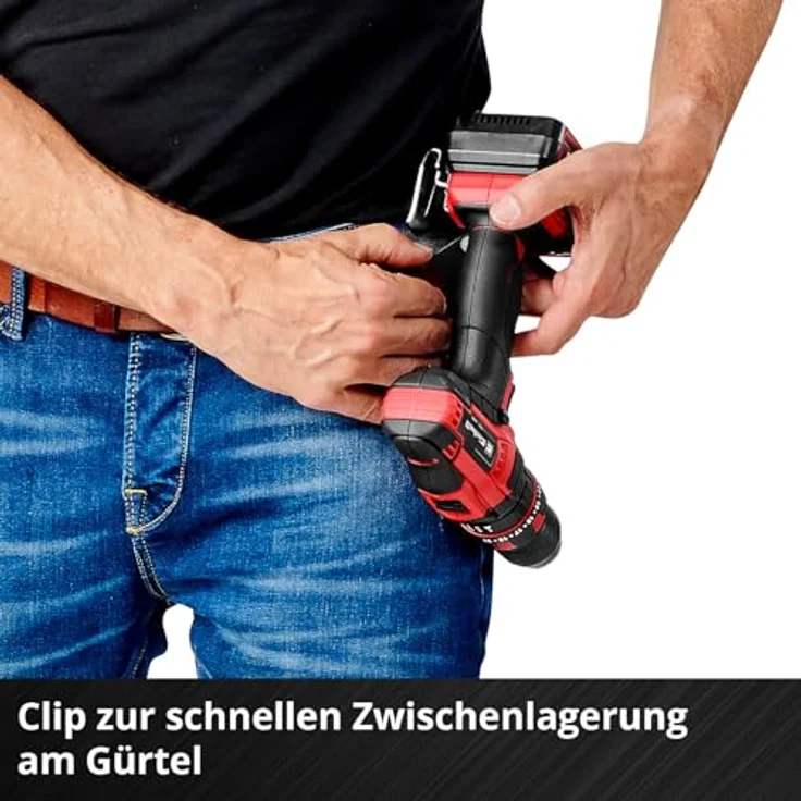 Einhell TE-CD 18/44 Li-i, Akku-Schlagbohrschrauber mit 44 Nm, 2-Gang Getriebe und 13 mm Schnellspannbohrfutter, inkl. 2,5 Ah Akku und Ladegerät – Bild 9
